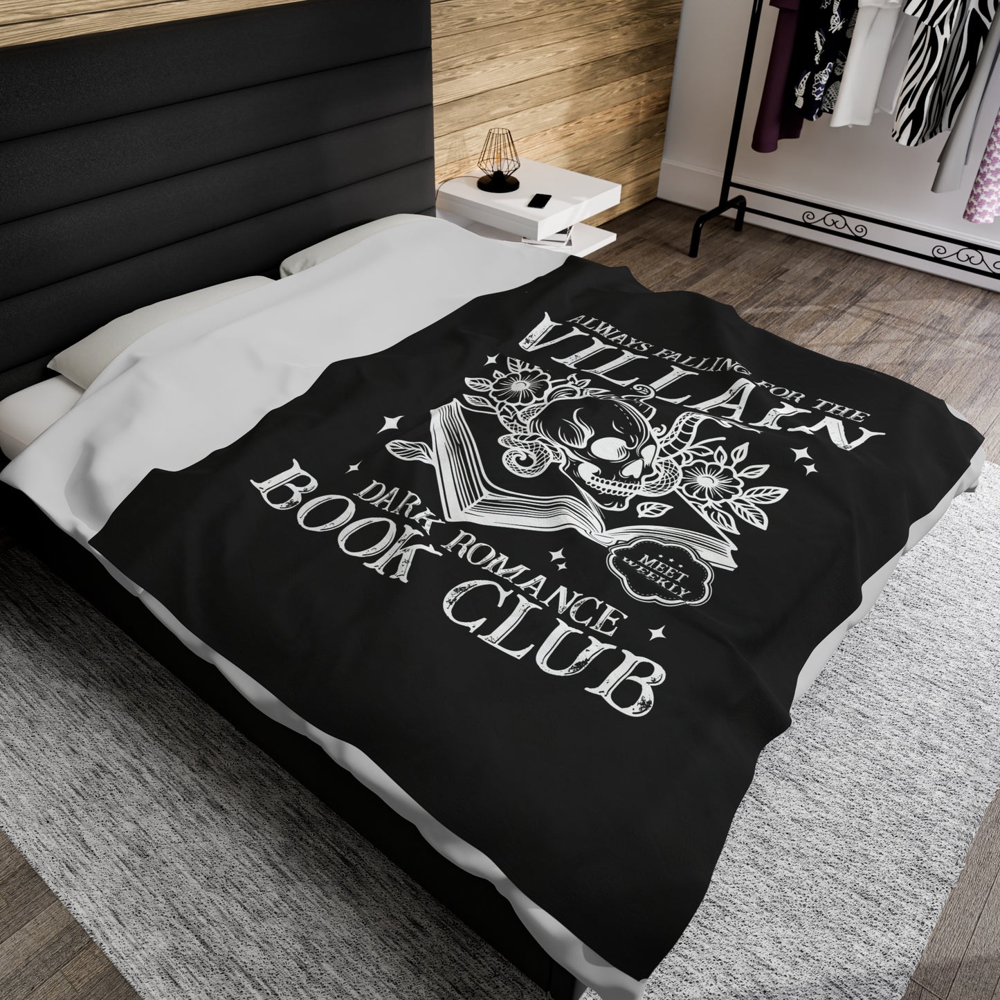 Always Falling for the Villain - Plush Velveteen Blanket