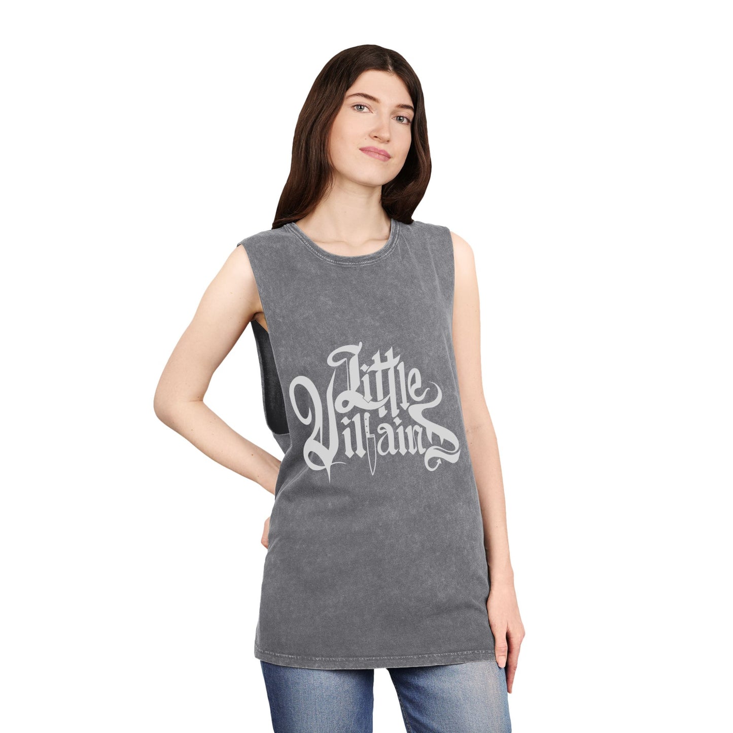 Little Villains Unisex Stonewash Tank