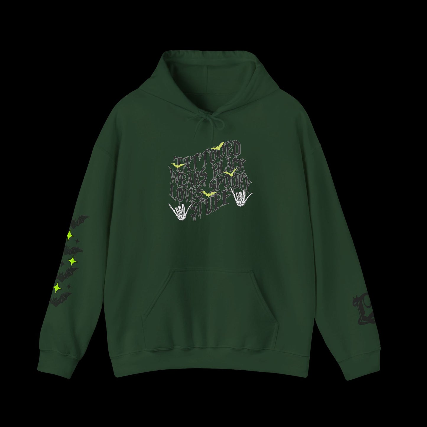 Tattooed, wears black, & spooky Unisex Hoodie