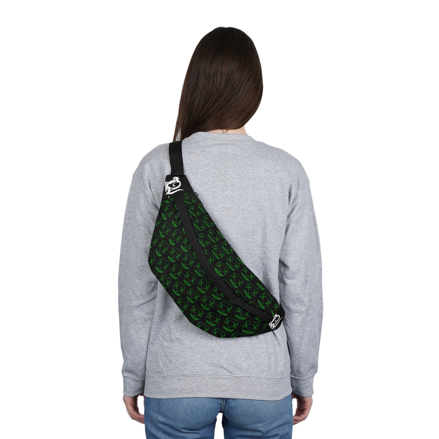 Green Mask (pattern) Large Fanny Pack