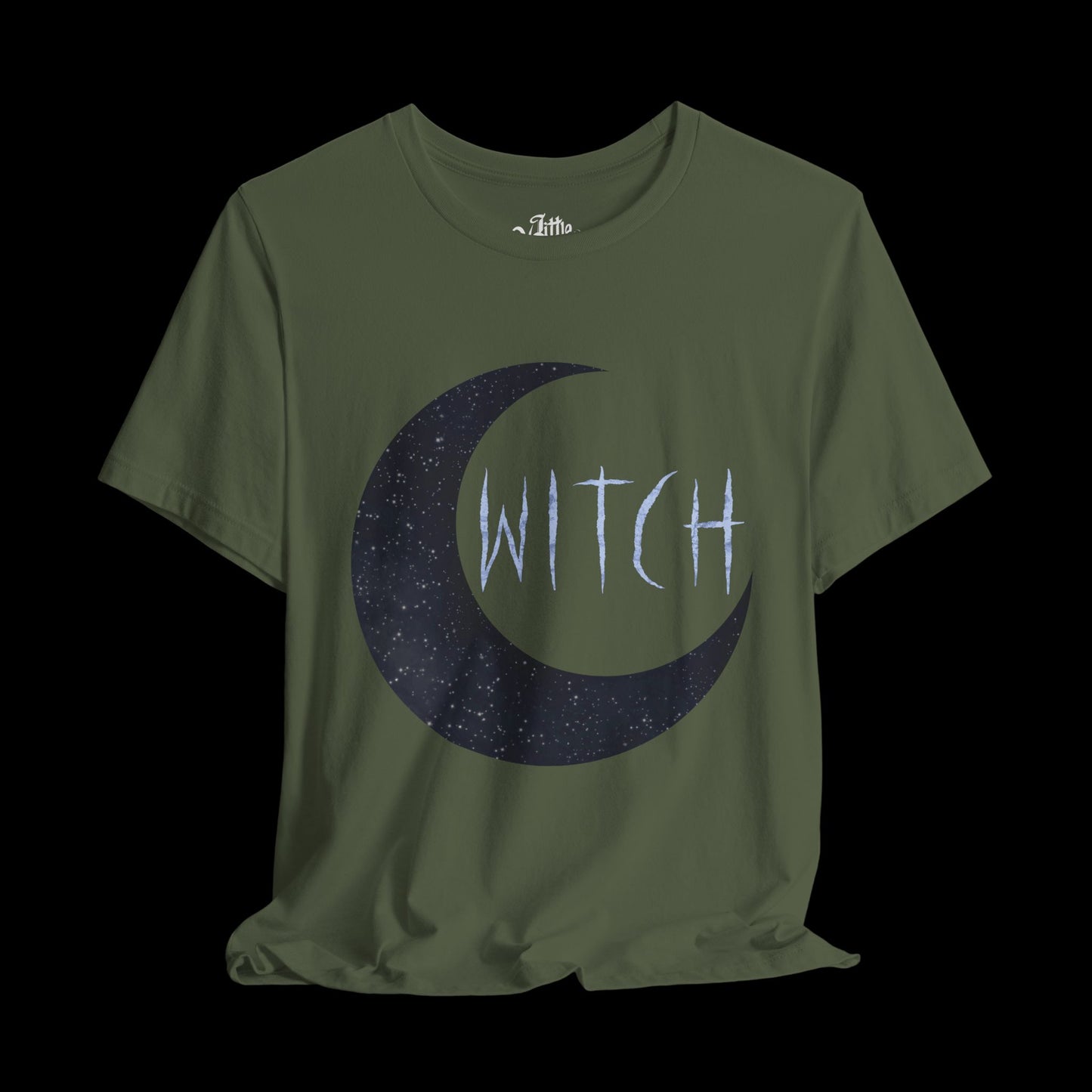 Witch (galaxy moon black/navy) Tee