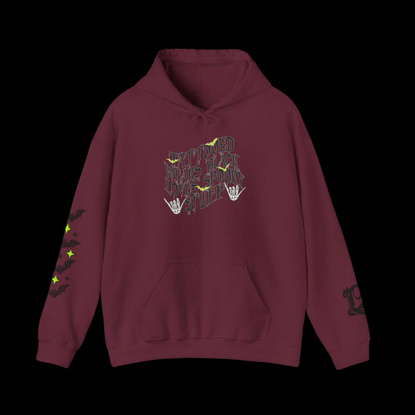 Tattooed, wears black, & spooky Unisex Hoodie