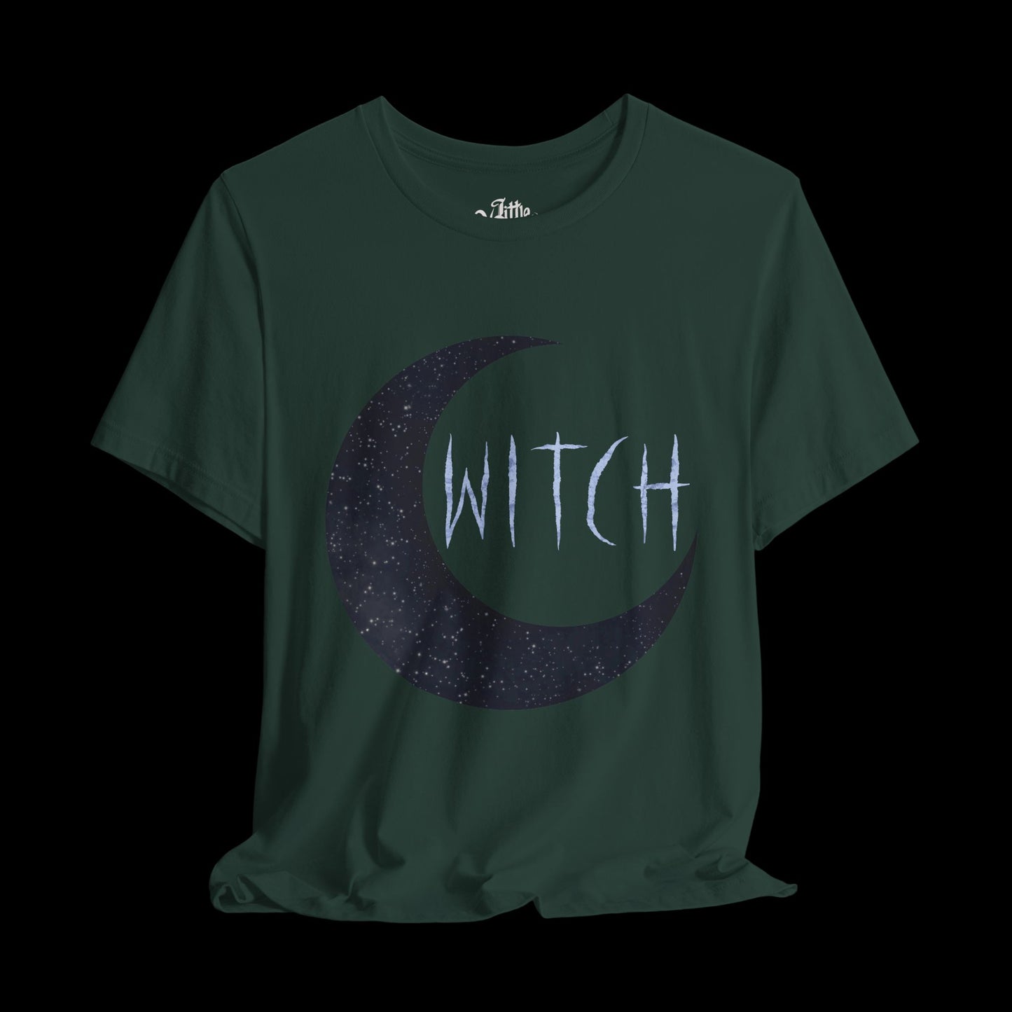Witch (galaxy moon black/navy) Tee