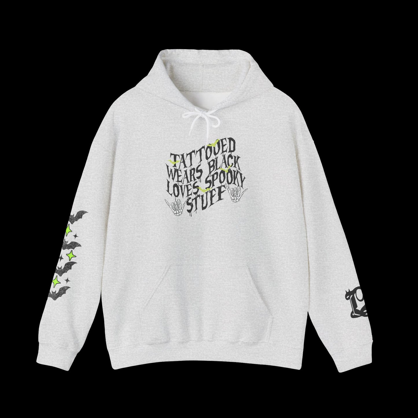 Tattooed, wears black, & spooky Unisex Hoodie