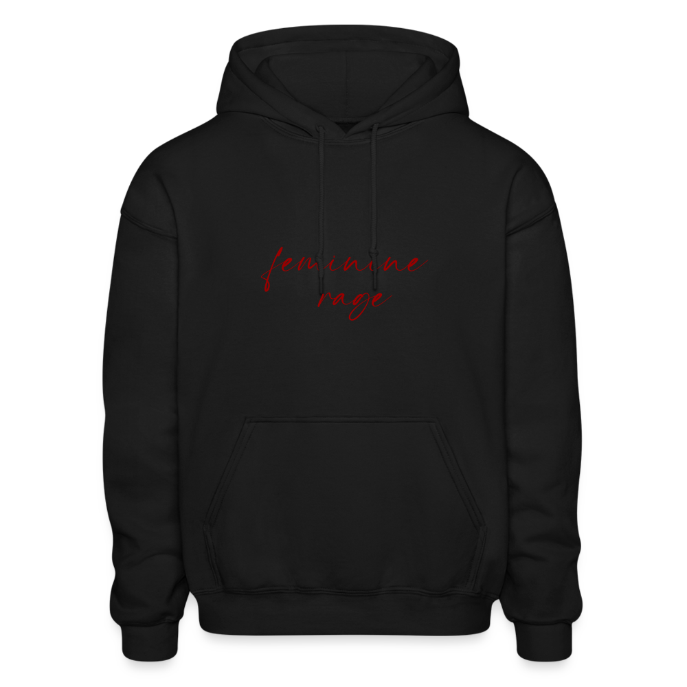 Feminine Rage Unisex Hoodie - black