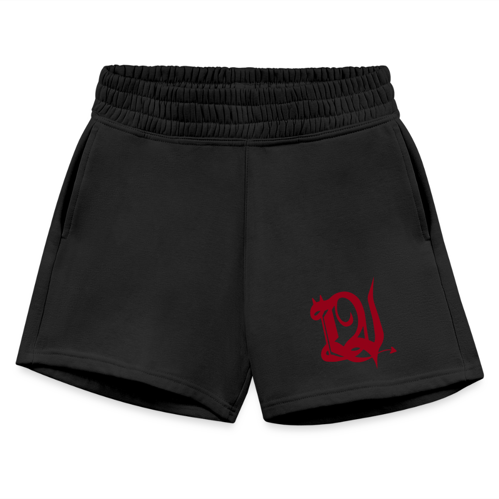 Women's Jogger Short - Red Logo - black