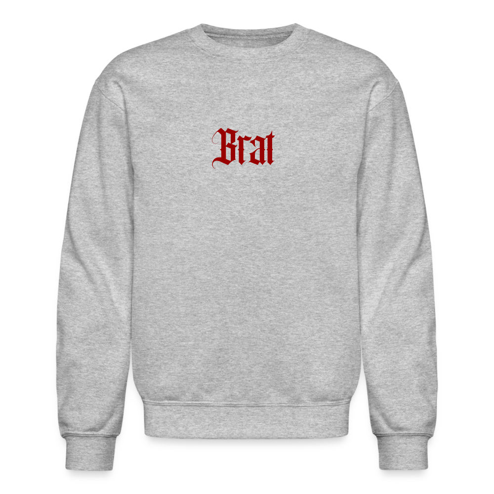 Brat Crewneck Sweatshirt - heather gray