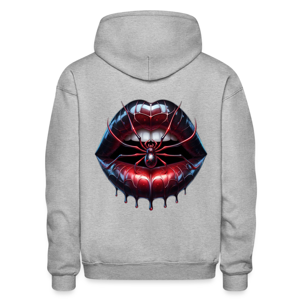 Devil Woman & Lips - Unisex Hoodie - heather gray