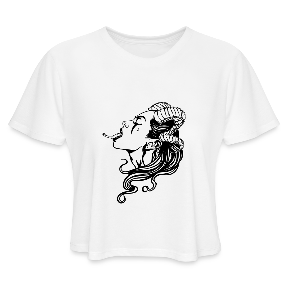 Women's Cropped T-Shirt - white