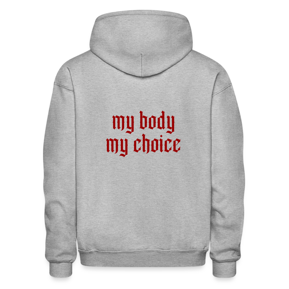My Body My Choice - Unisex Hoodie - heather gray