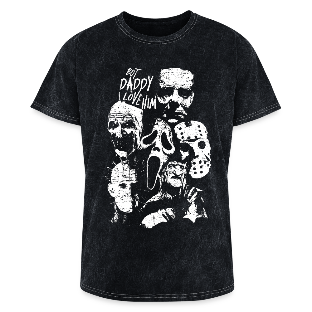 Daddy I Love Him - Slasher (Mineral Wash) Tee - mineral black