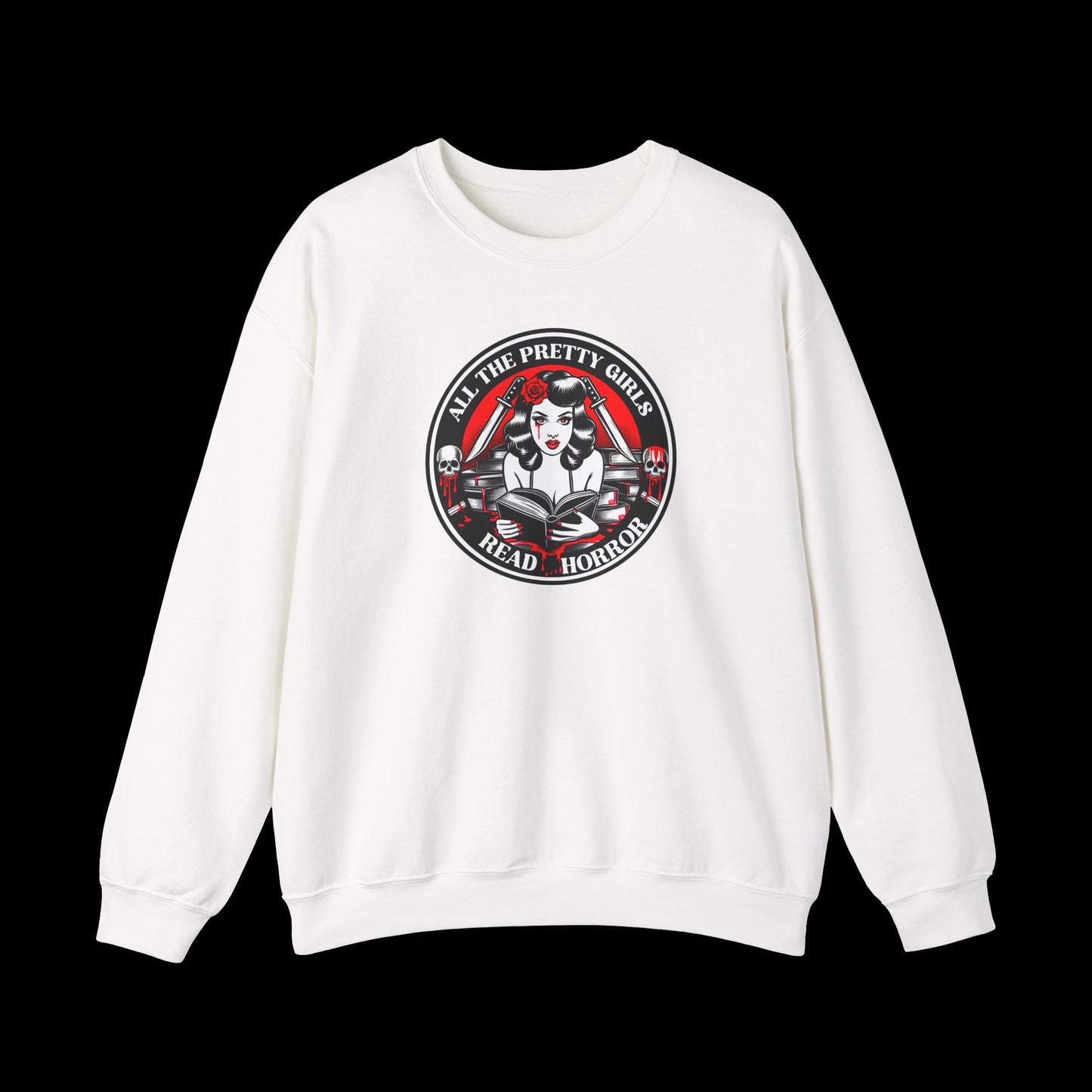 Pretty Girls Read Horror Sweatshirt