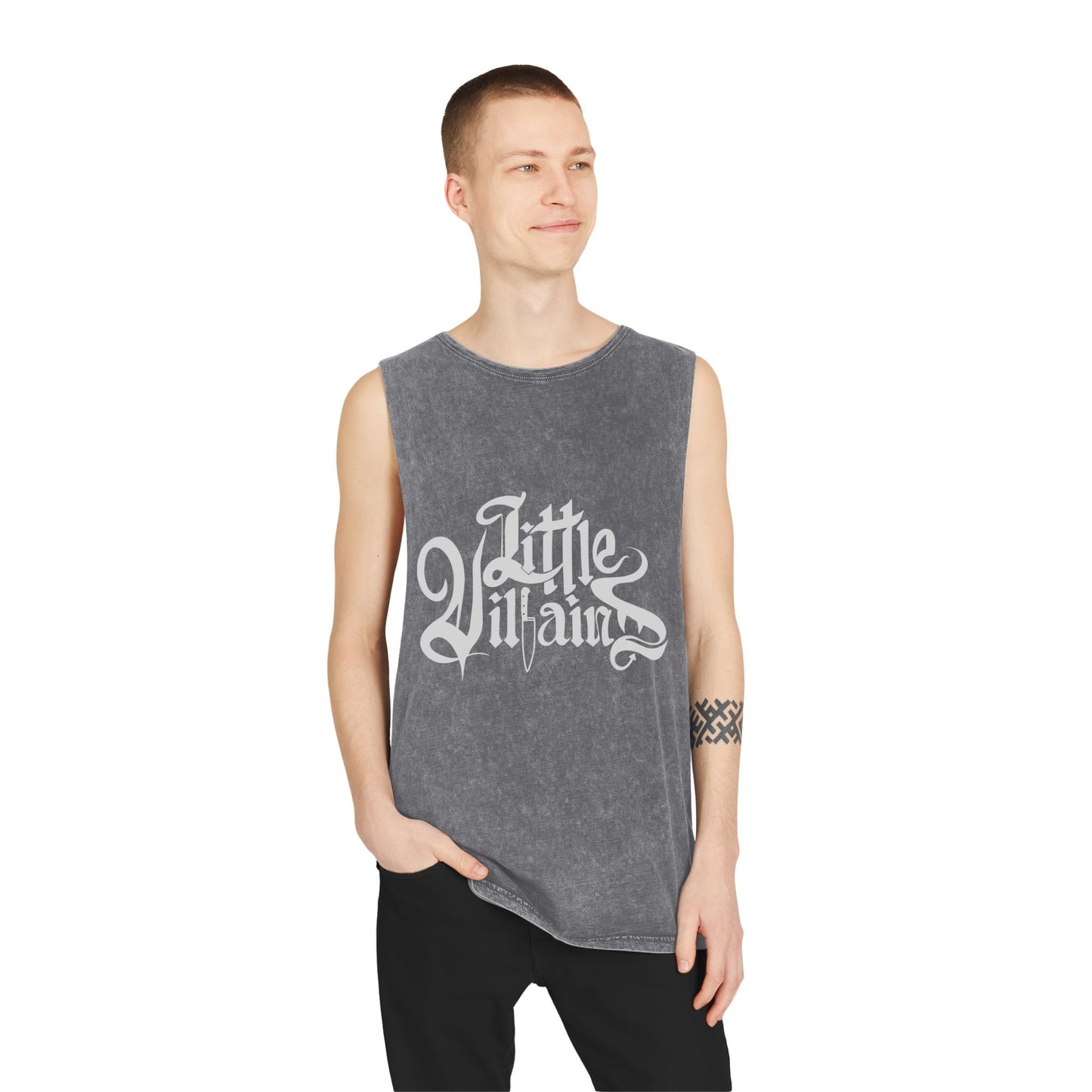 Little Villains Unisex Stonewash Tank