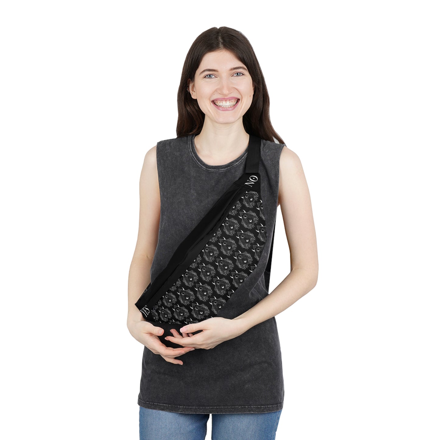 Ouija Planchette (pattern) Large Fanny Pack