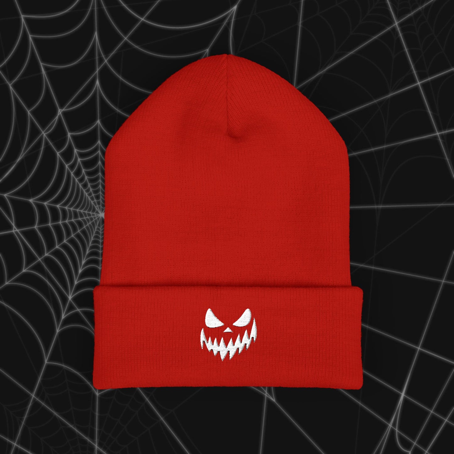 Spooky Grin Beanie (Embroidery)