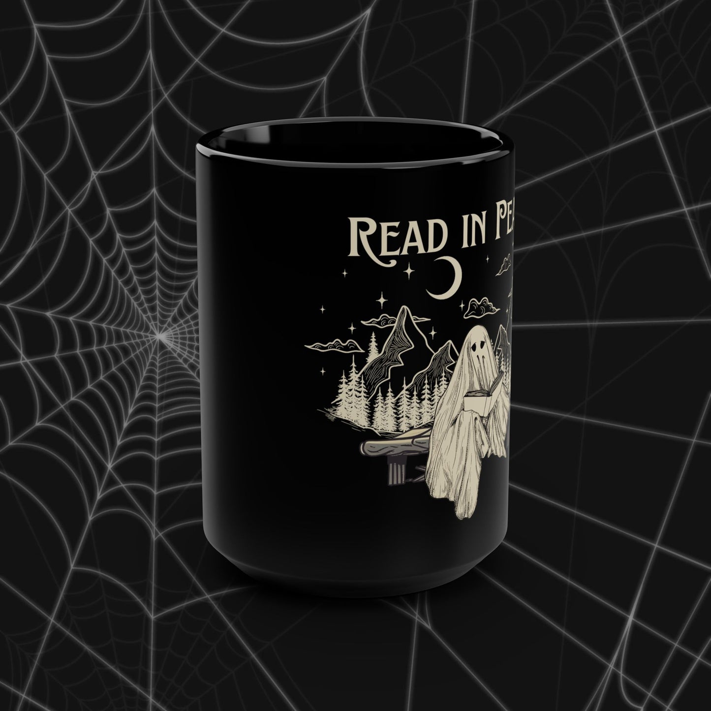 Read in Peace Black Mug (15 oz)