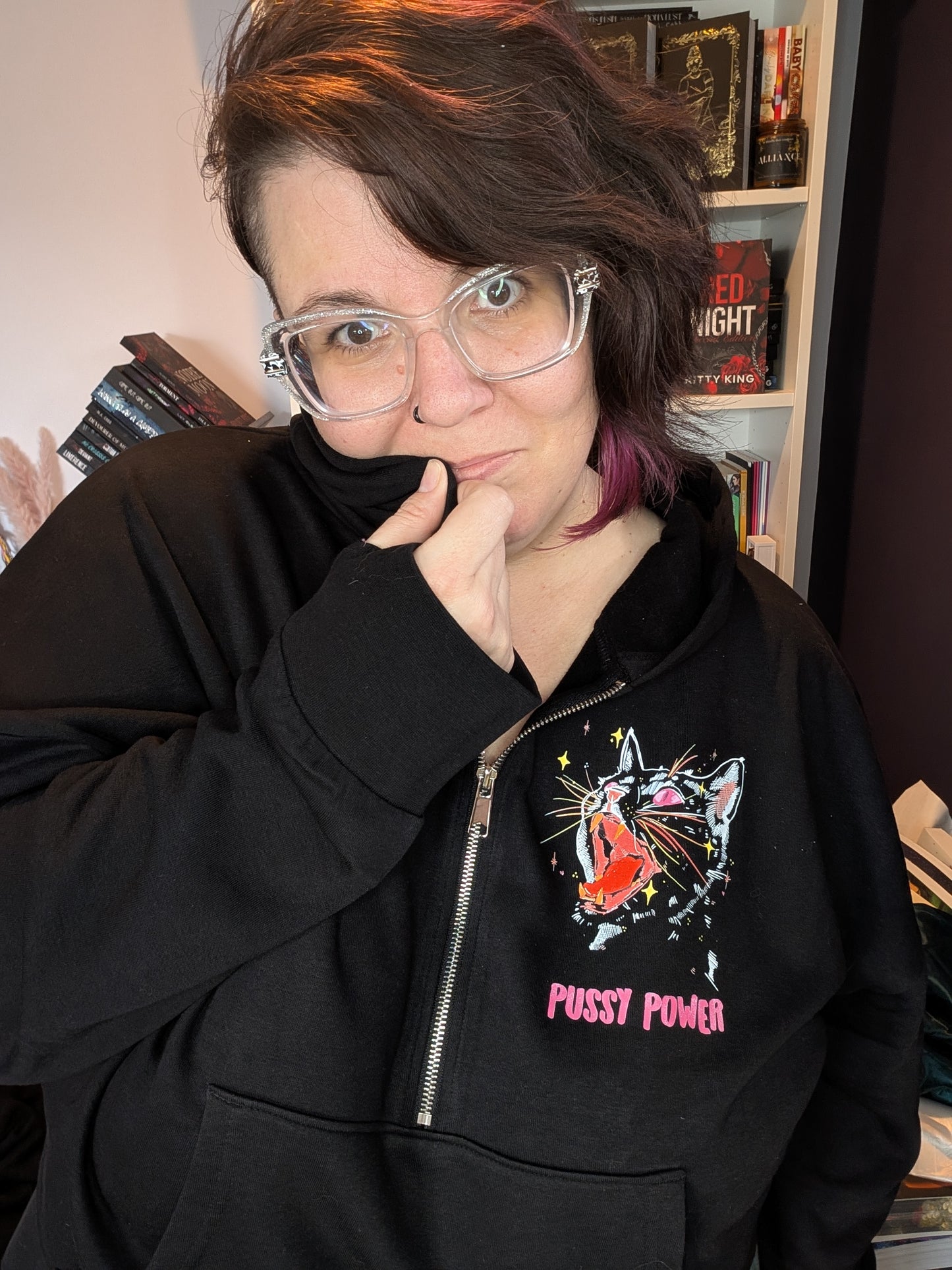 Pussy Power Cropped Hoodie