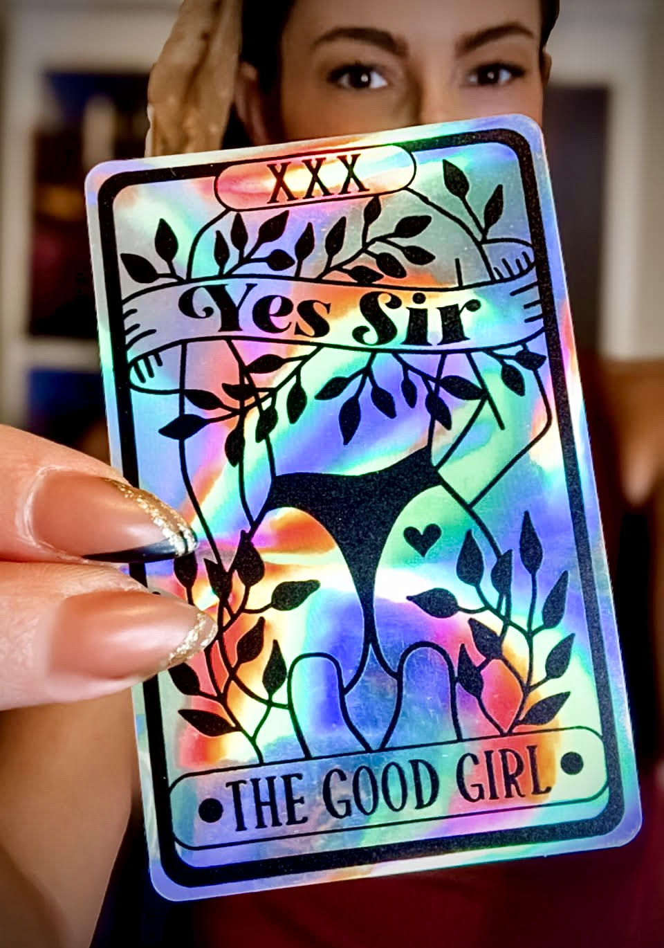 "The Good Girl" Holographic Sticker