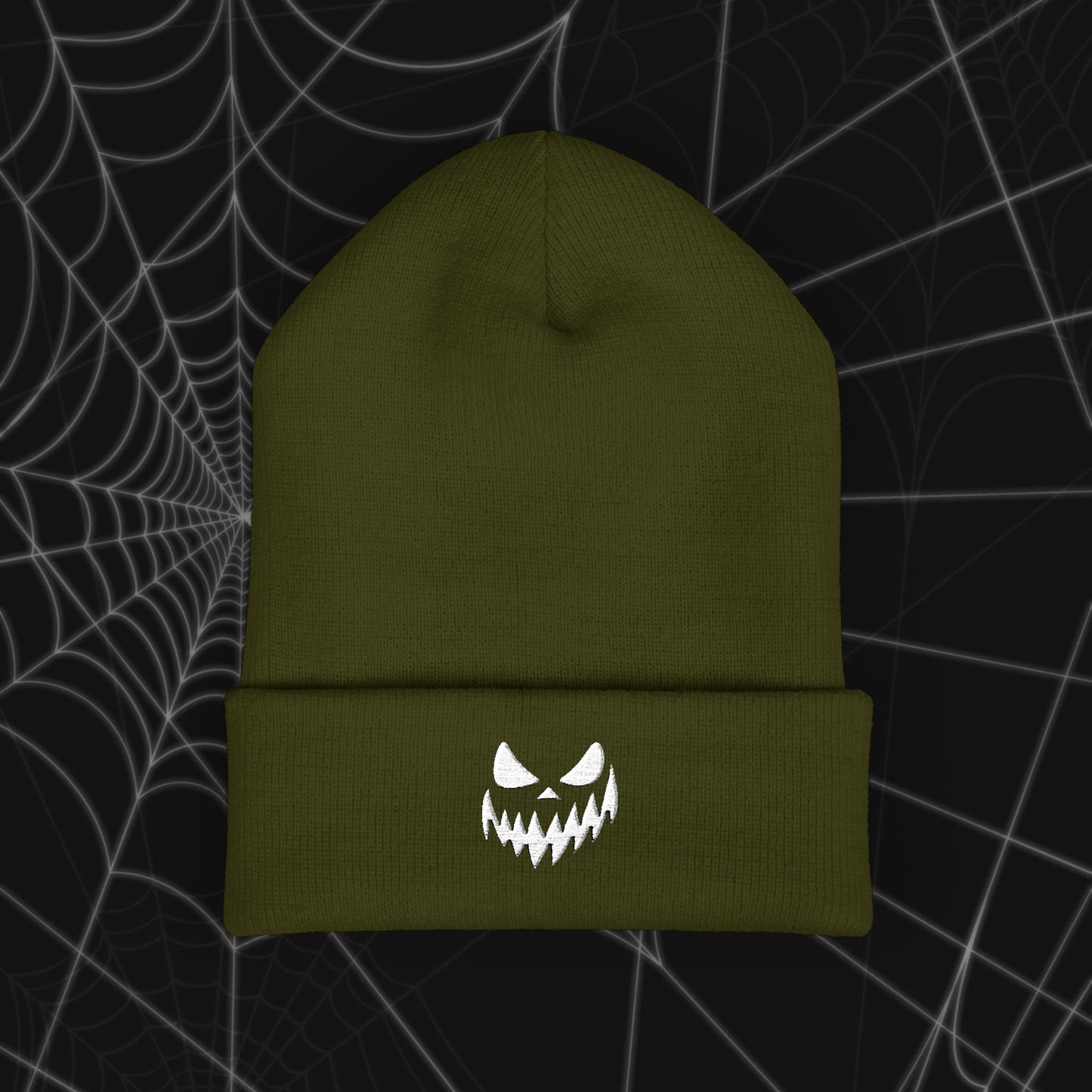Spooky Grin Beanie (Embroidery)