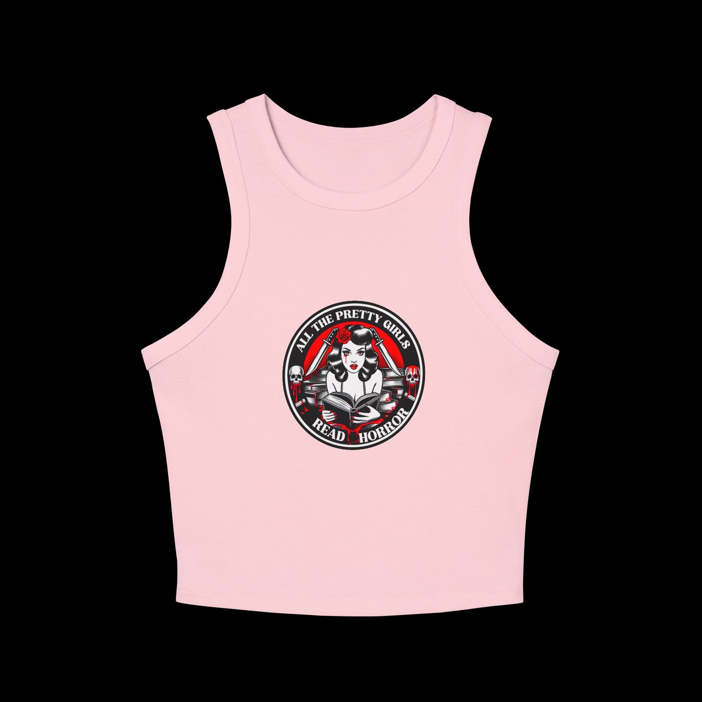 Pretty Girls Read Horror Women's Tank Top