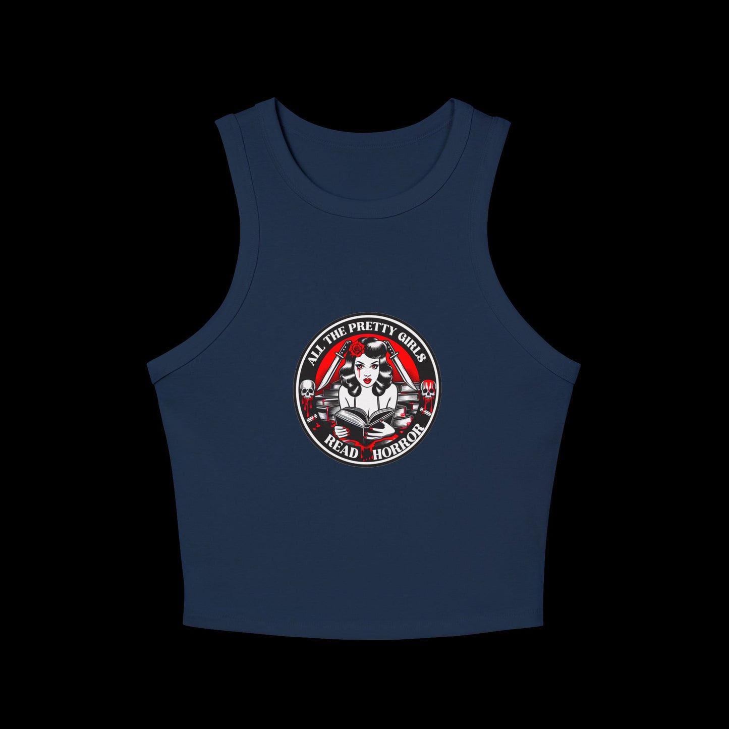 Pretty Girls Read Horror Women's Tank Top