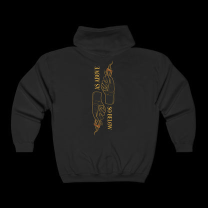 As Above, So Below Unisex Full Zip Hoodie