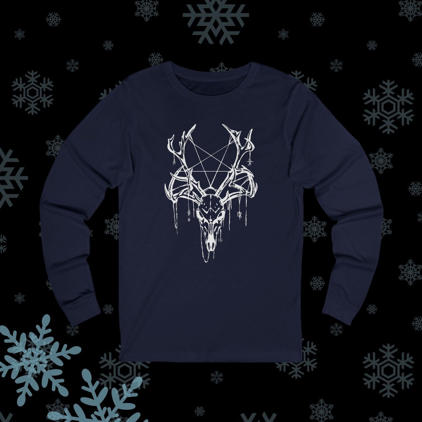 Deer Skull Long Sleeve Tee
