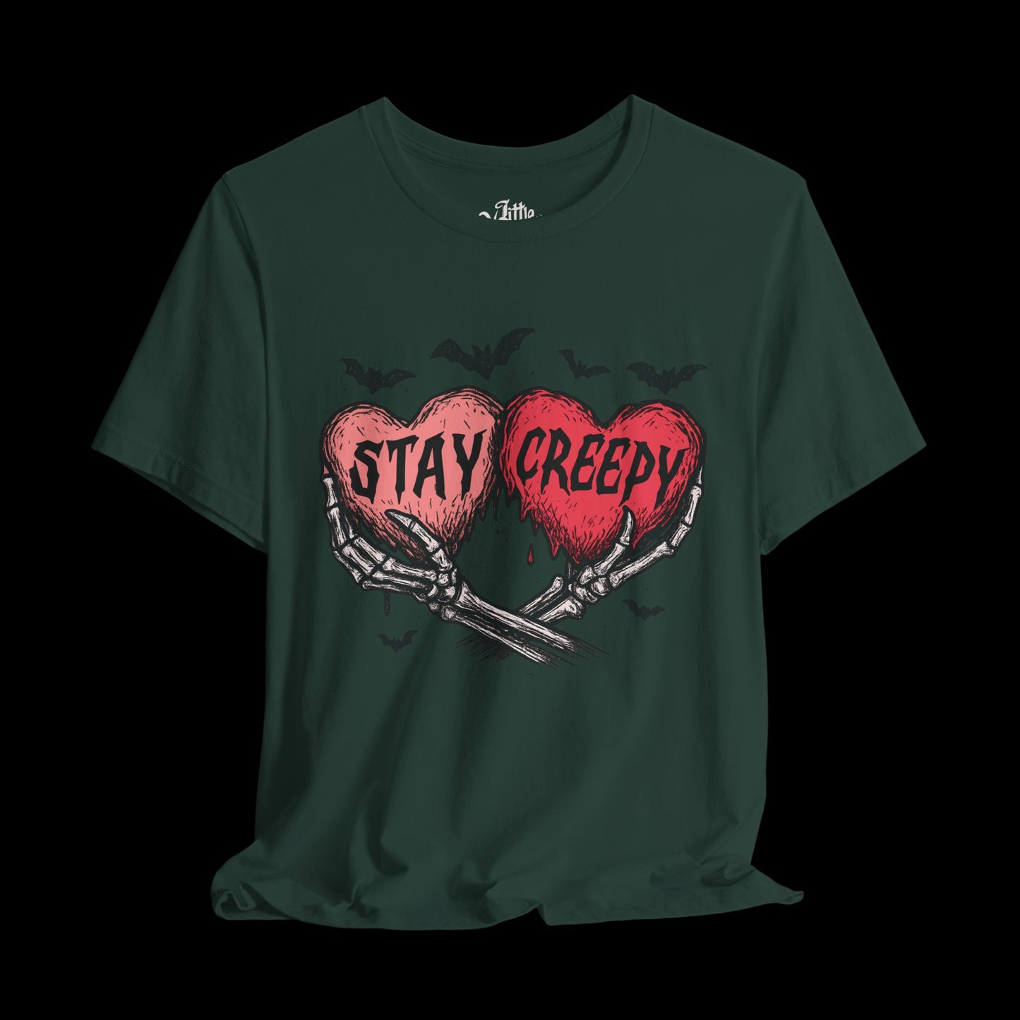 Stay Creepy Hearts (front) Tee