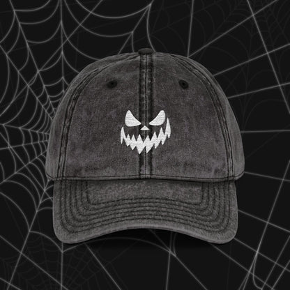 Spooky Grin Vintage Cap (Embroidery)
