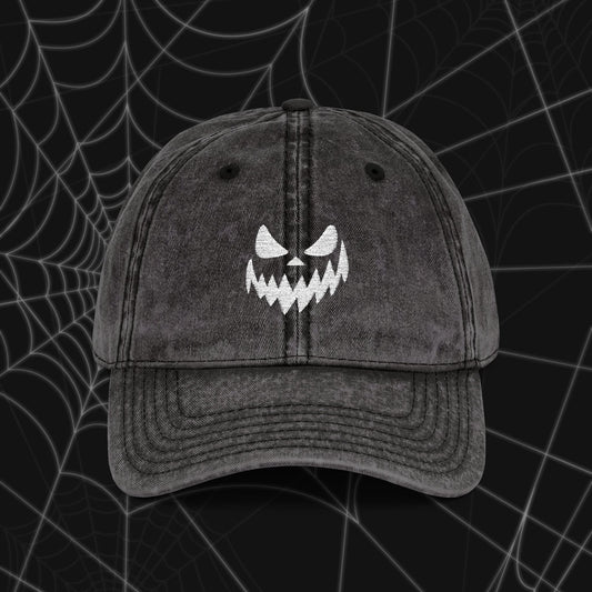 Spooky Grin Vintage Cap (Embroidery)