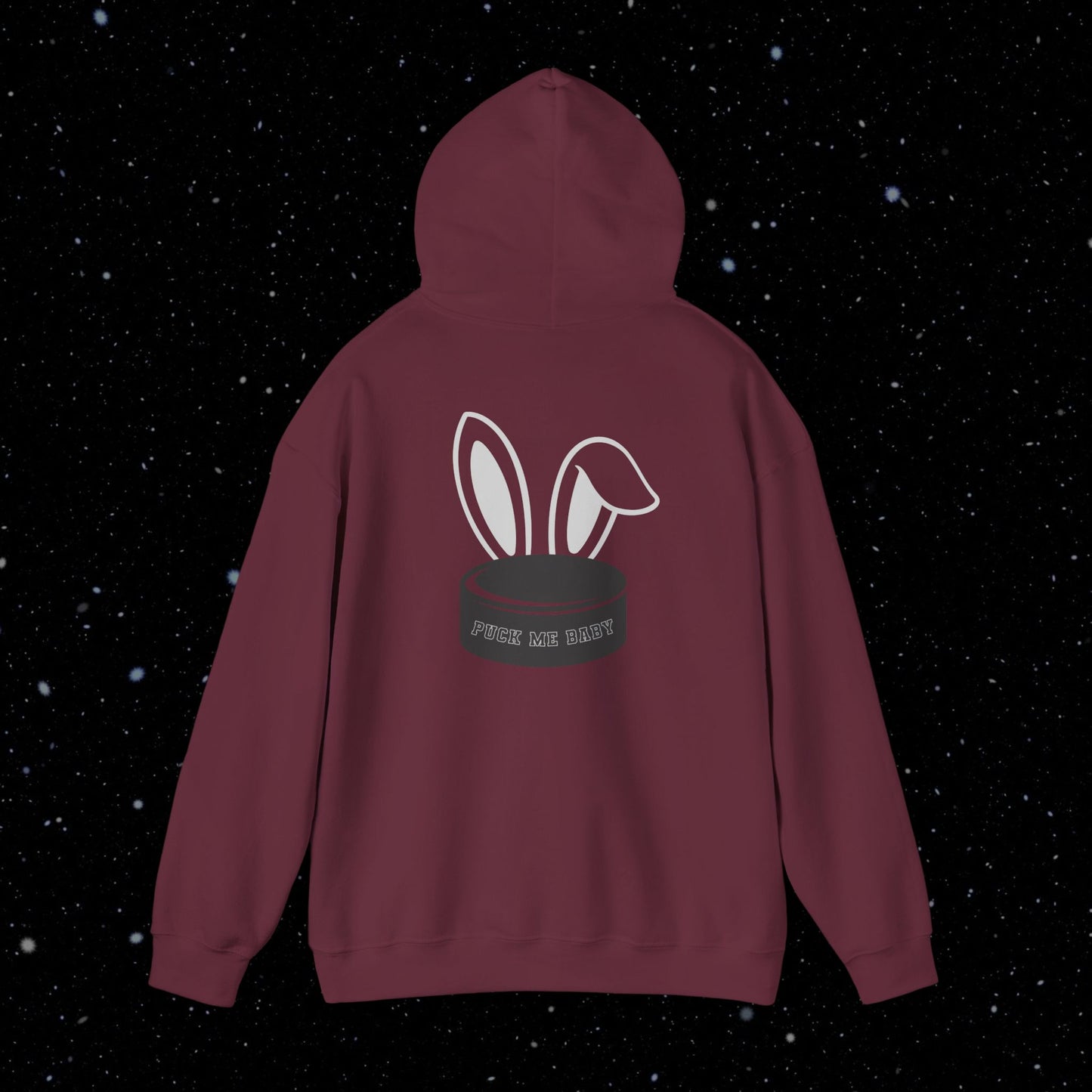 PUCK BUNNY (puck on back) Unisex Hoodie