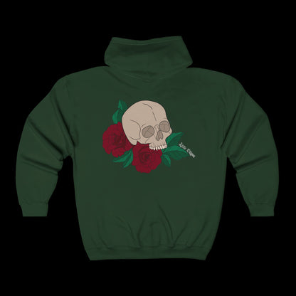 Skulls ‘n Roses Unisex Full Zip Hoodie