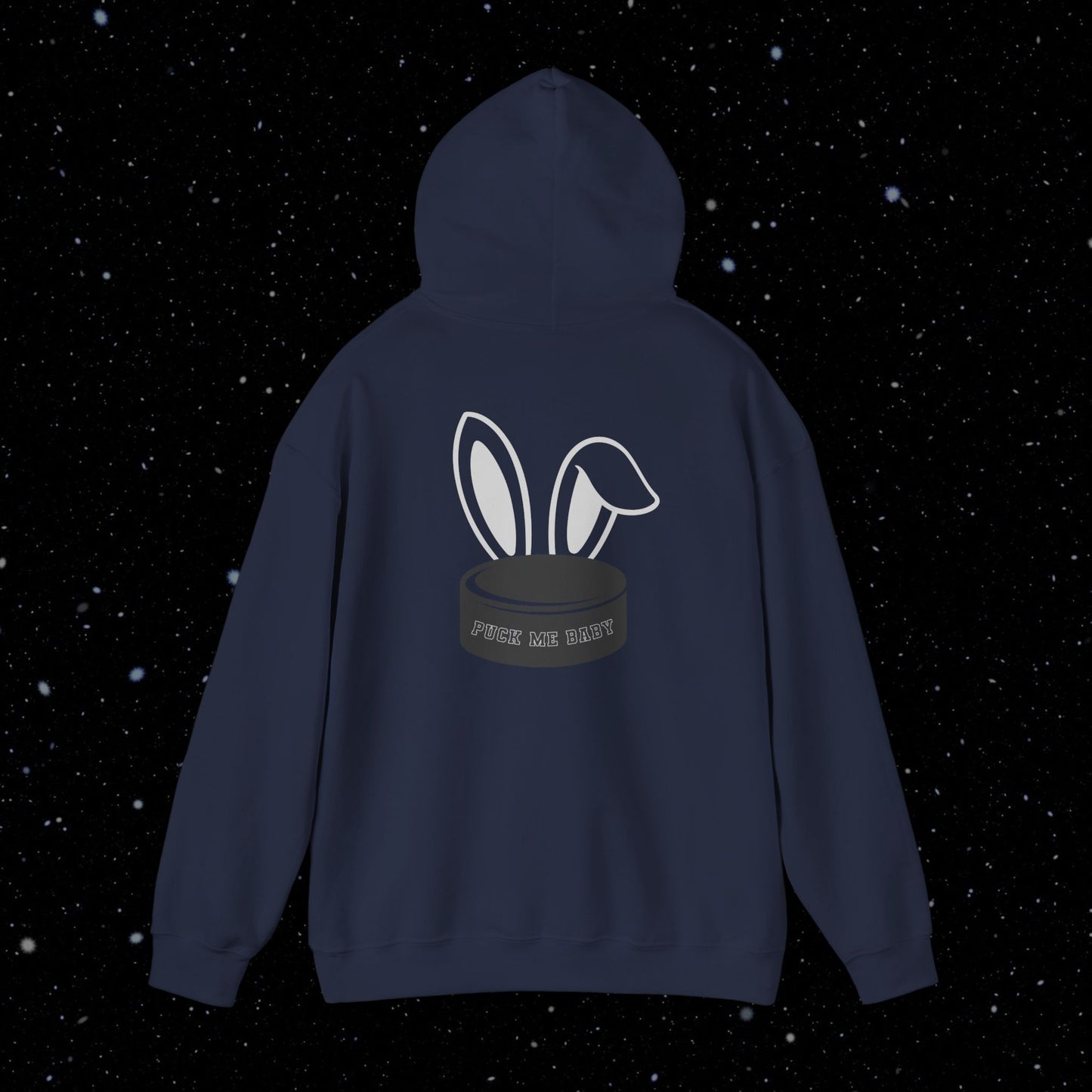 PUCK BUNNY (puck on back) Unisex Hoodie