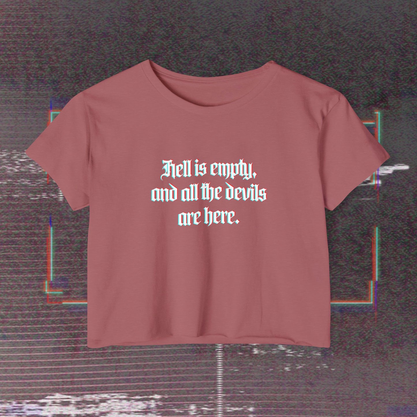 Hell is Empty (boxy) Crop Top