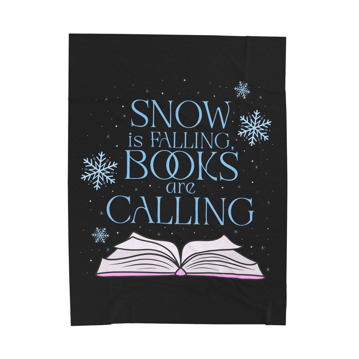 Snow is Falling Velveteen Plush Blanket