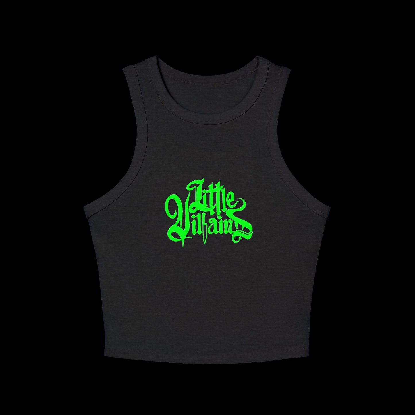 Little Villains (neon green) Micro Rib Tank
