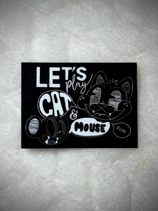 Cat & Mouse Sticker