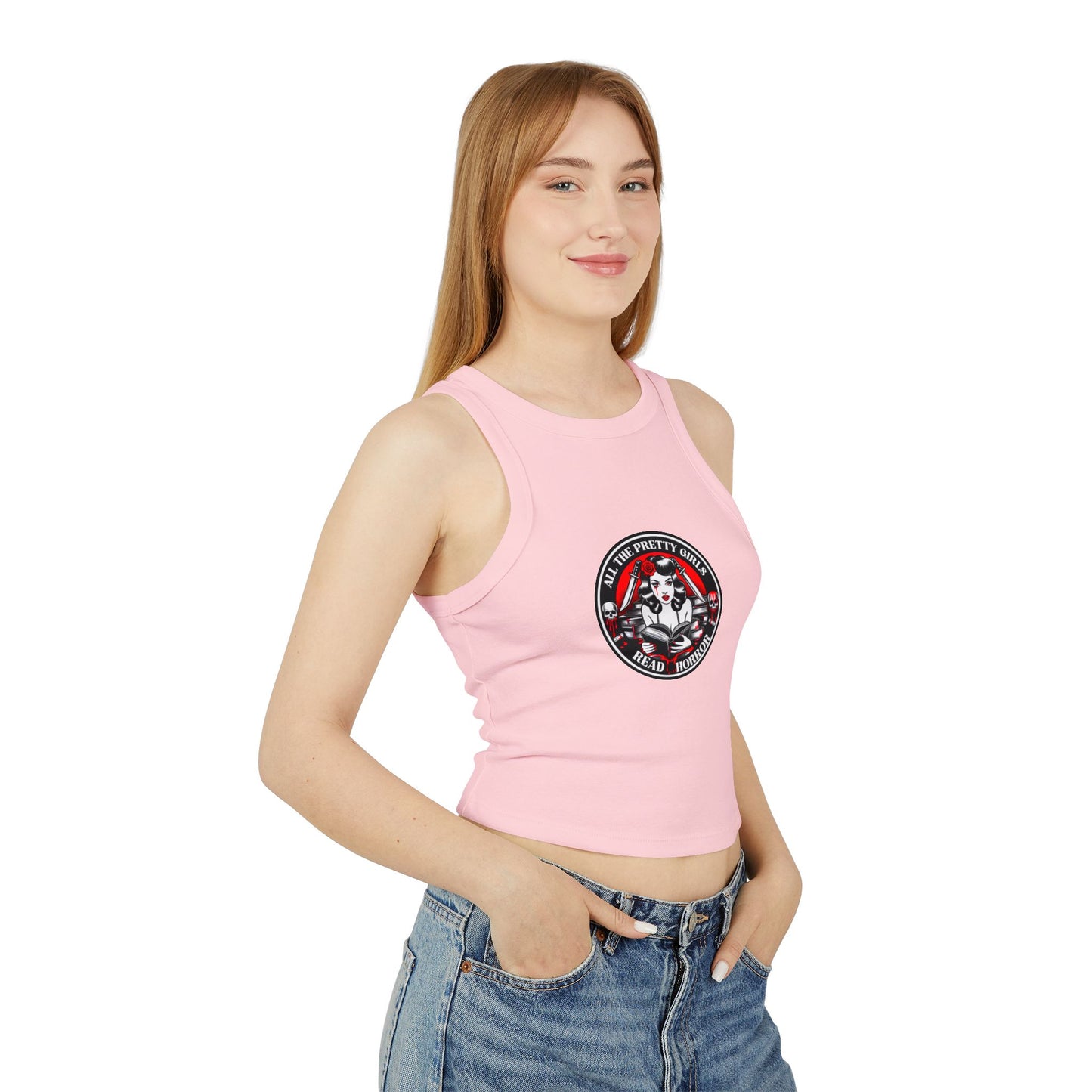 Pretty Girls Read Horror Women's Tank Top