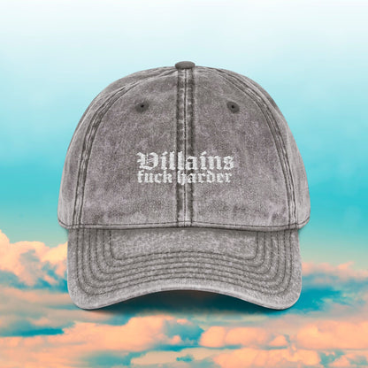 Villains Fuck Harder Vintage Cap (Embroidery)