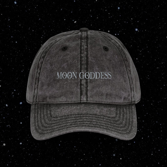 Moon Goddess Vintage Cap (Embroidery)