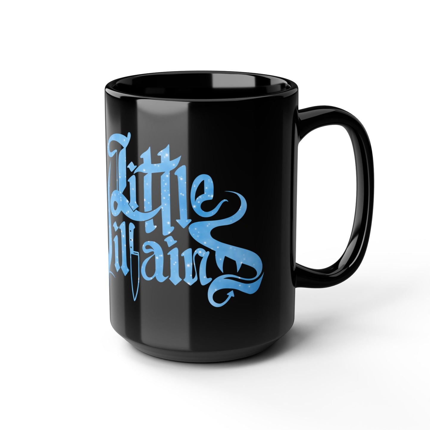 Little Villains Winter Logo Black Mug - 15oz