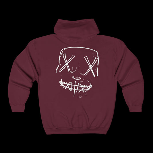 stalk me mask Unisex Full Zip Hoodie