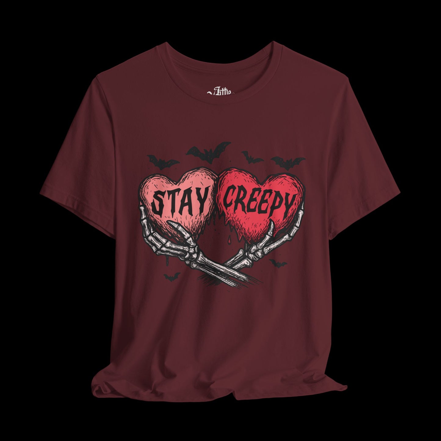 Stay Creepy Hearts (front) Tee