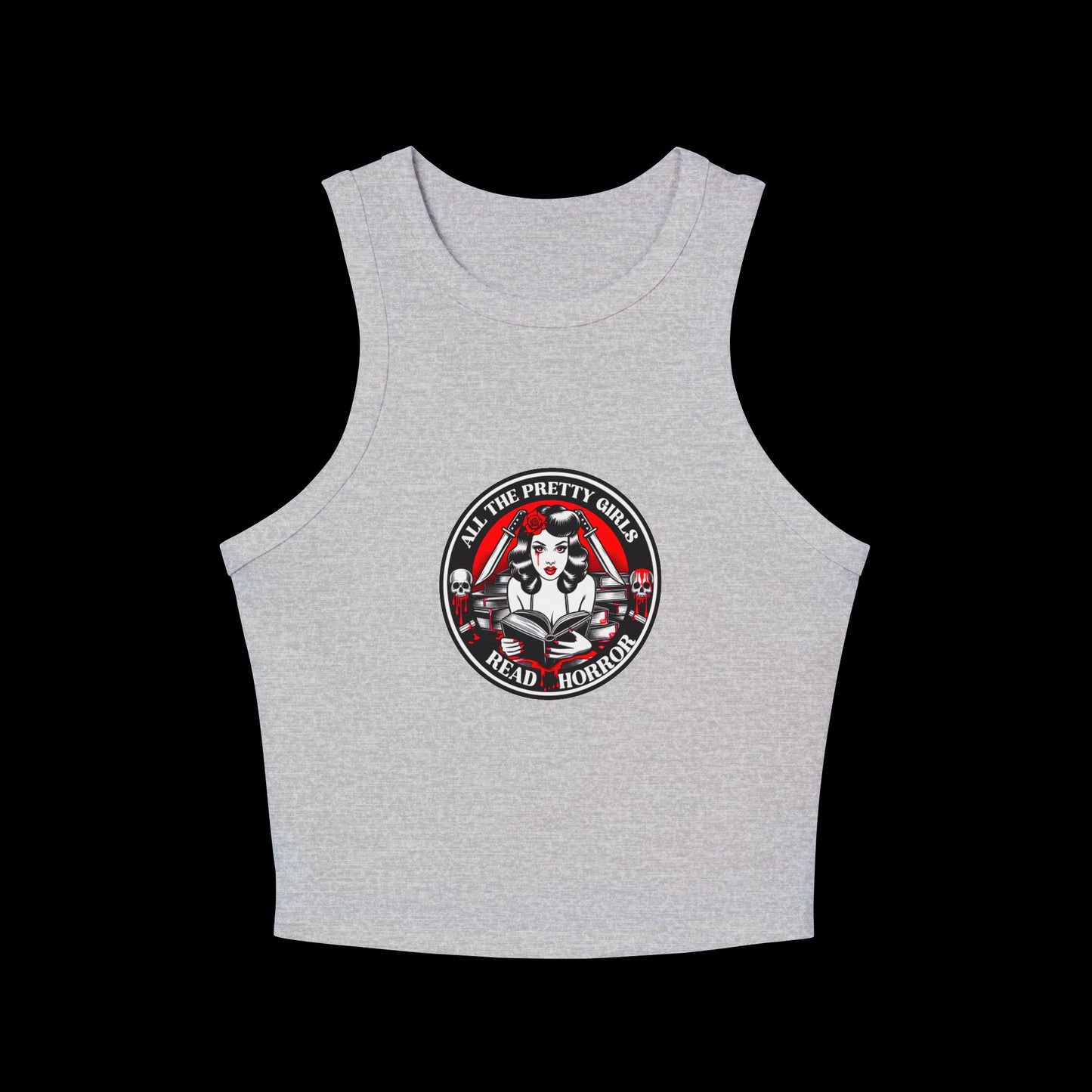 Pretty Girls Read Horror Women's Tank Top