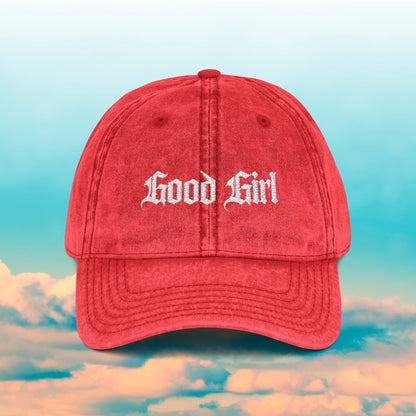 Good Girl Vintage Cap (Embroidery)