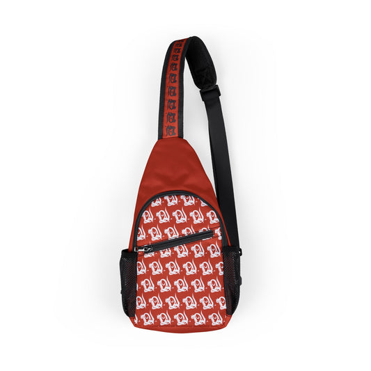 Red LV Chest Bag