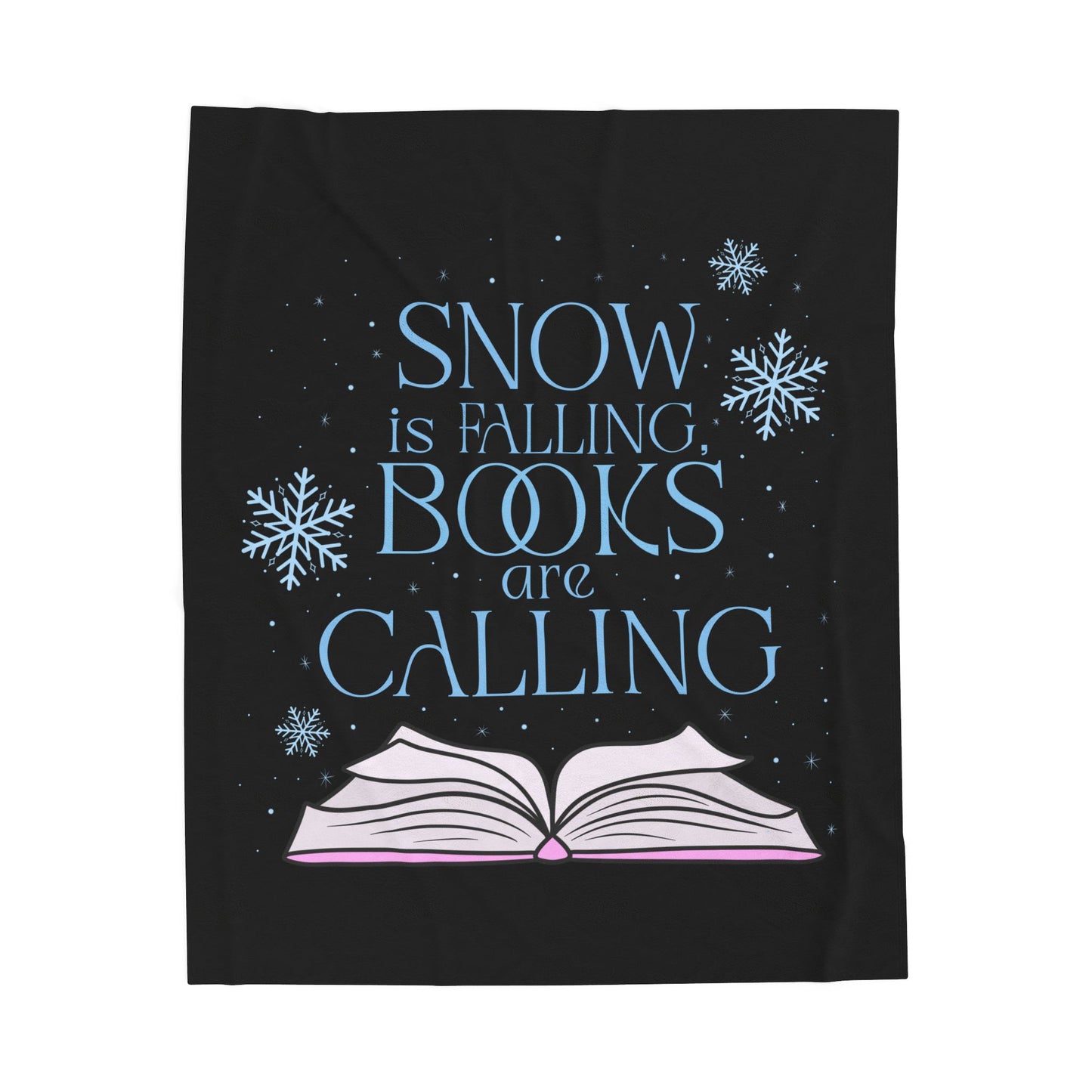 Snow is Falling Velveteen Plush Blanket