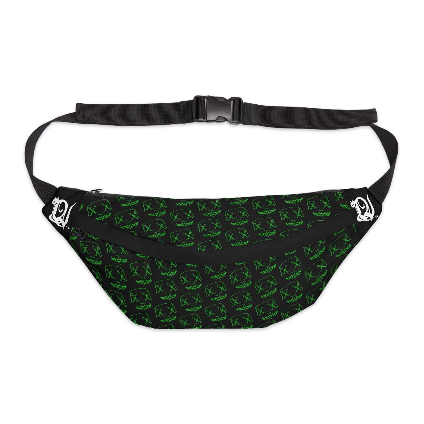 Green Mask (pattern) Large Fanny Pack