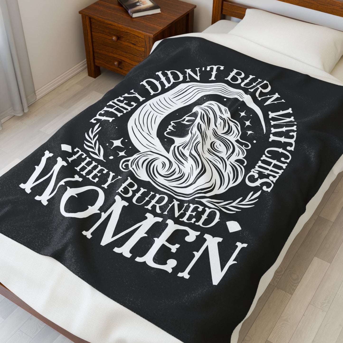 They Didn't Burn Witches- Velveteen Plush Blanket