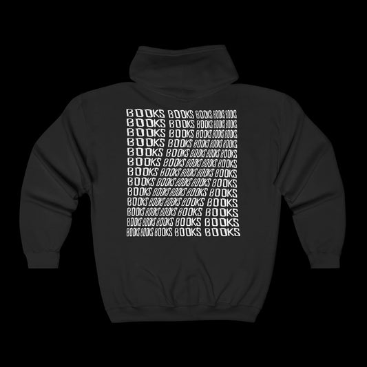 BOOKSBOOKSBOOKS Full Zip Hoodie